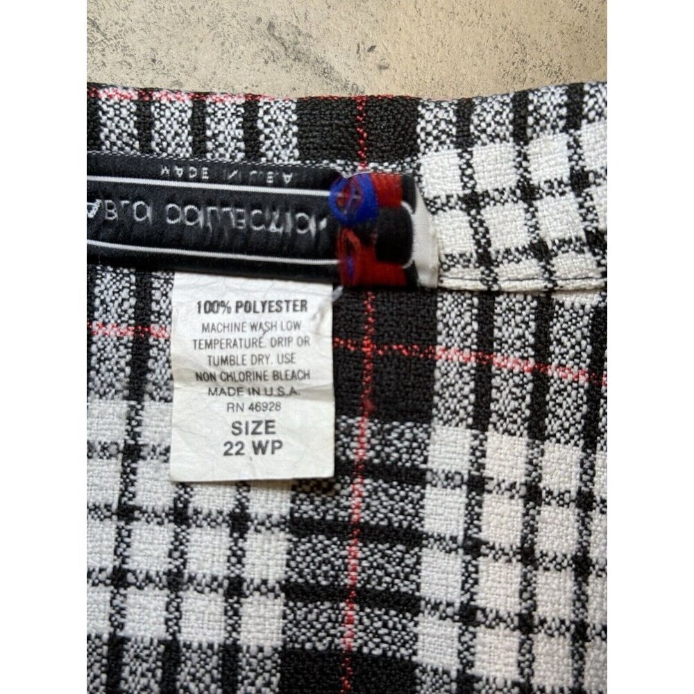 Vintage Womens Pablo Collection Double Breasted Plaid Blazer Sz 22WP Made In USA - Picture 6 of 9
